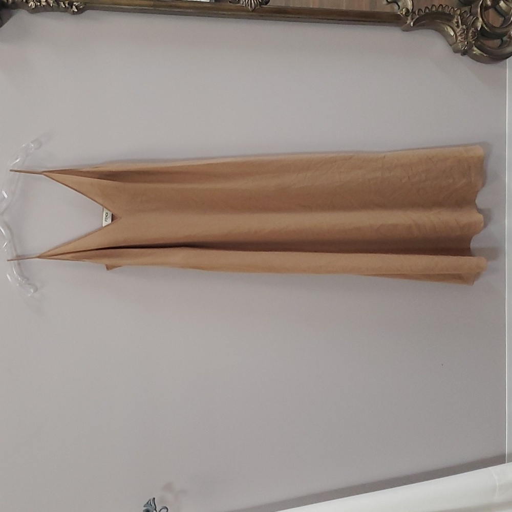 Authentic Fendi sheer nude slip dress sz 40